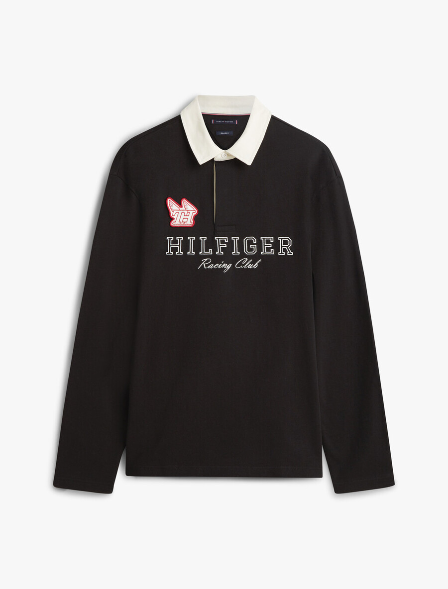 applicazione logo polo da rugby rilassata