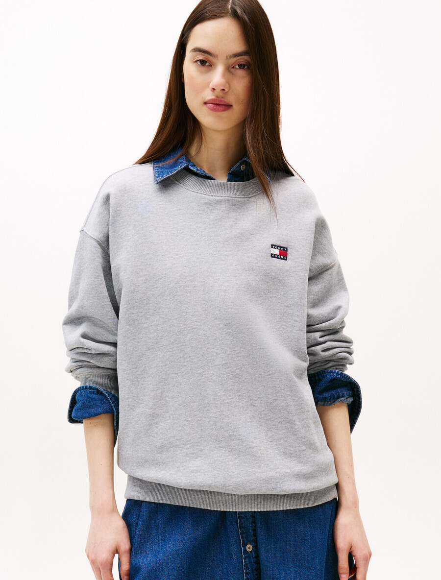 felpa rilassata con logo distintivo