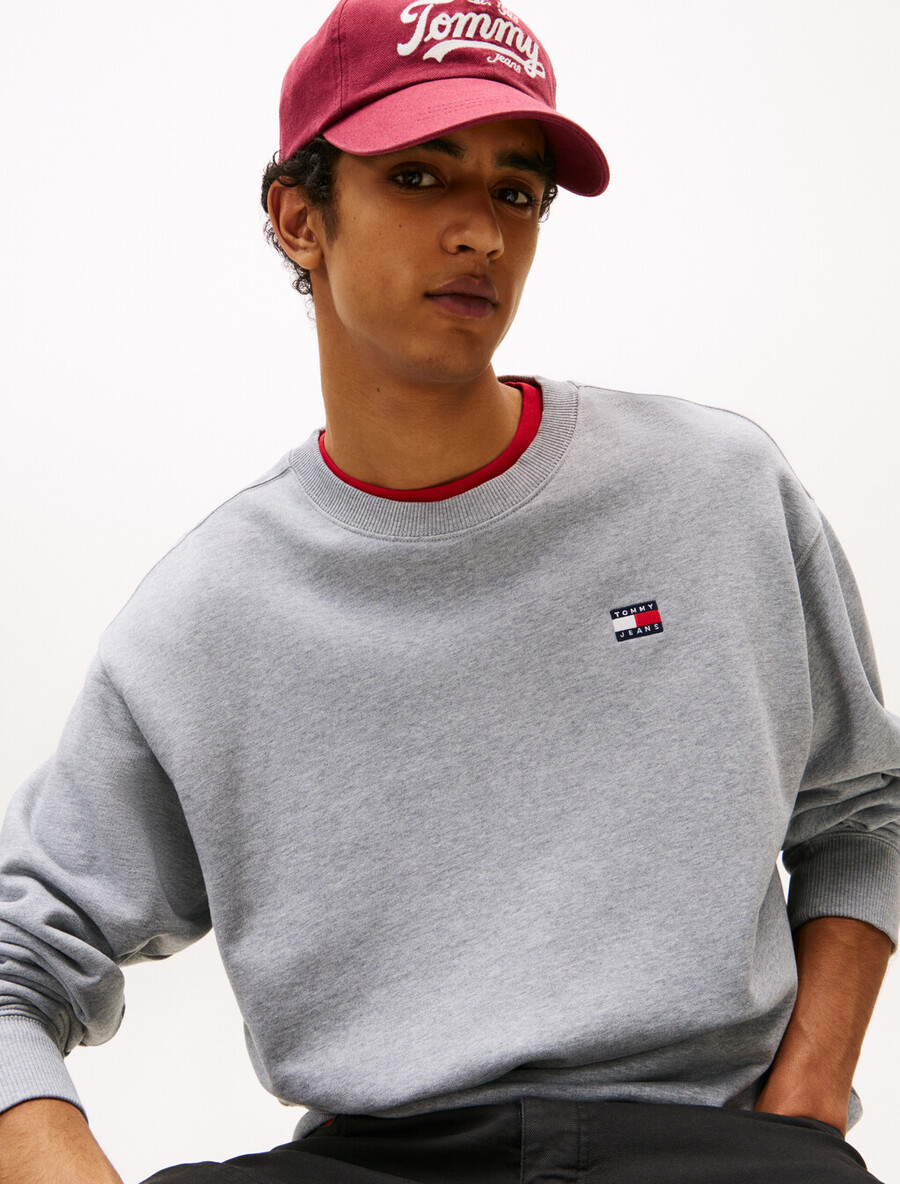 felpa rilassata con logo distintivo