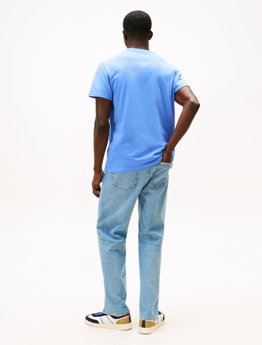 t-shirt slim in jersey con logo