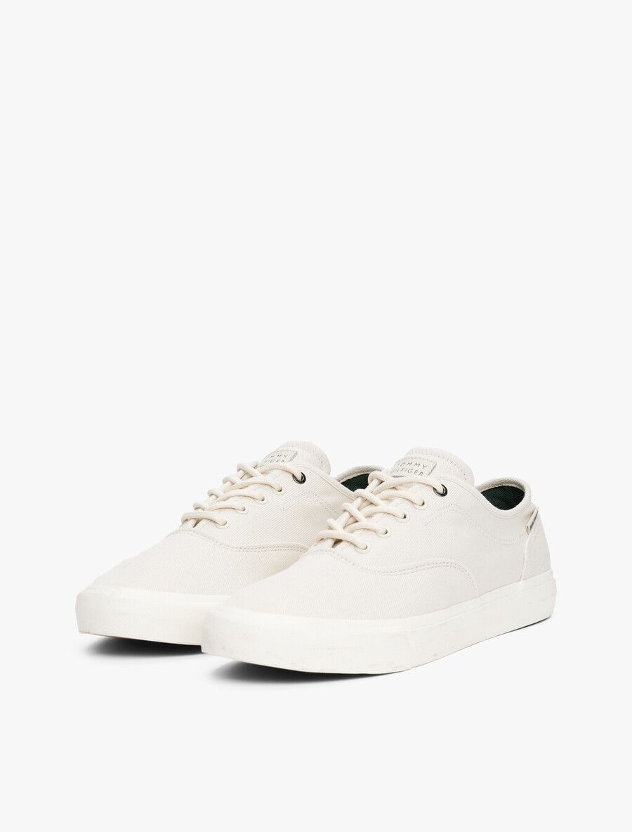 scarpe da ginnastica in tela con logo in rilievo