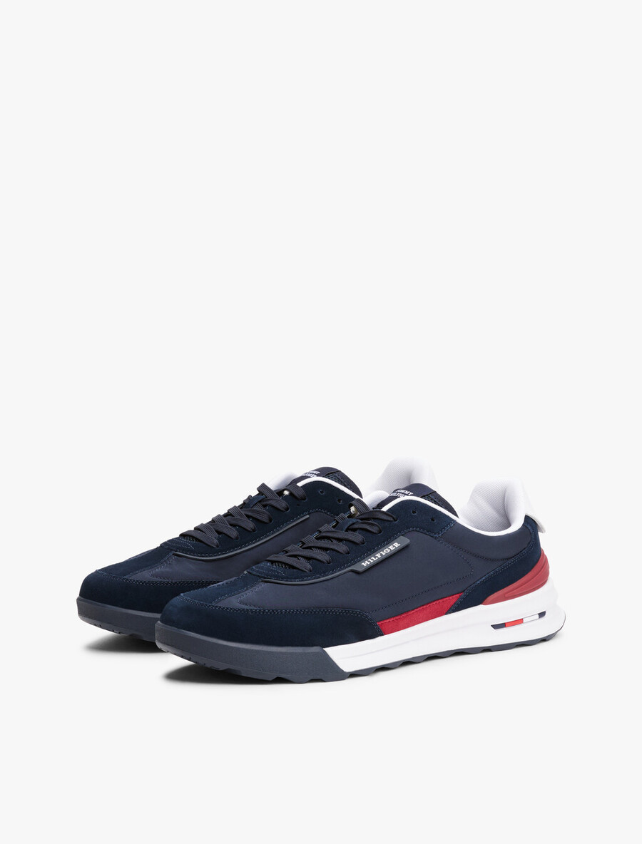 sneaker da corsa retrò in misto nylon