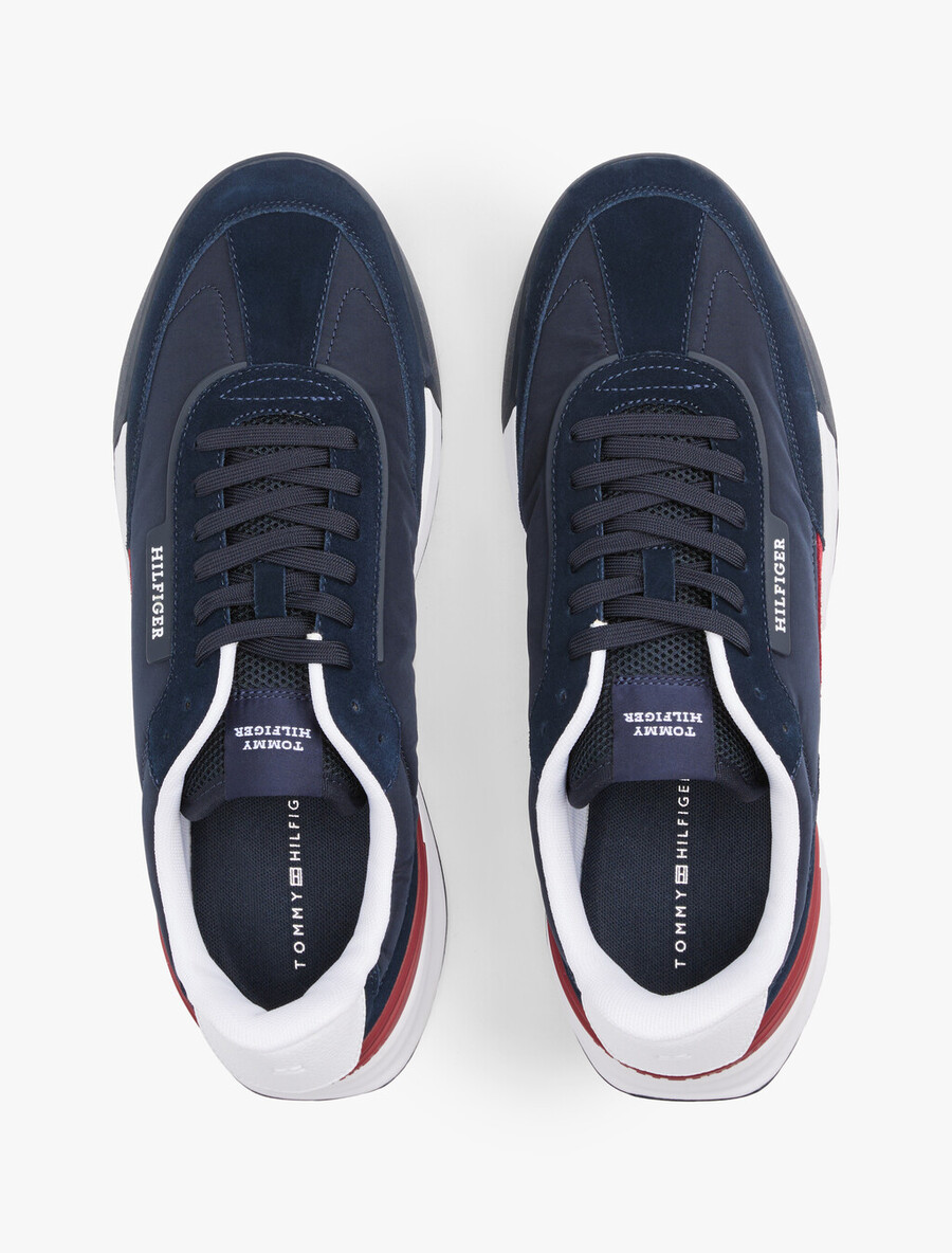 sneaker da corsa retrò in misto nylon