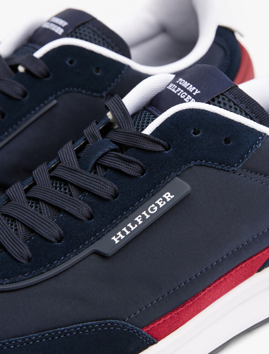 sneaker da corsa retrò in misto nylon