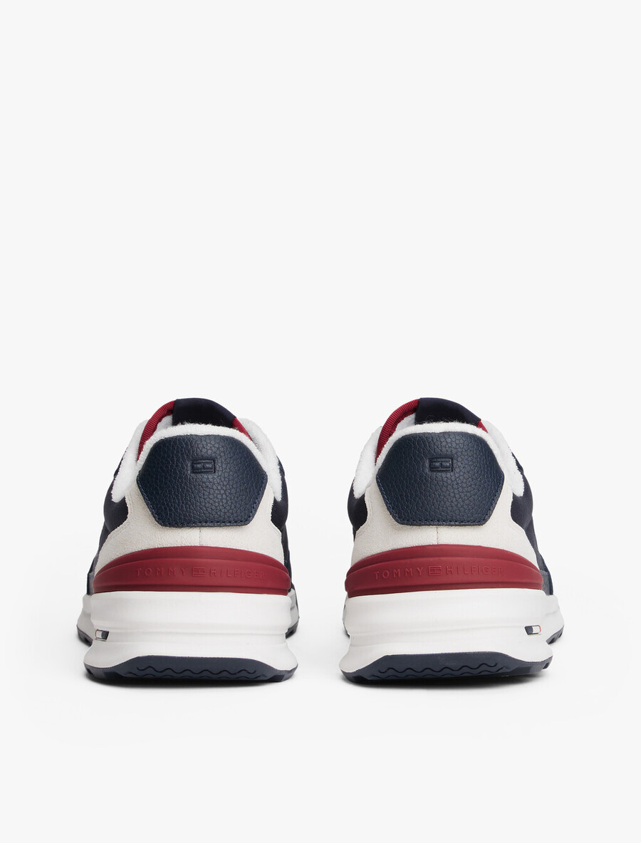 scarpe da ginnastica retrò in suede misto
