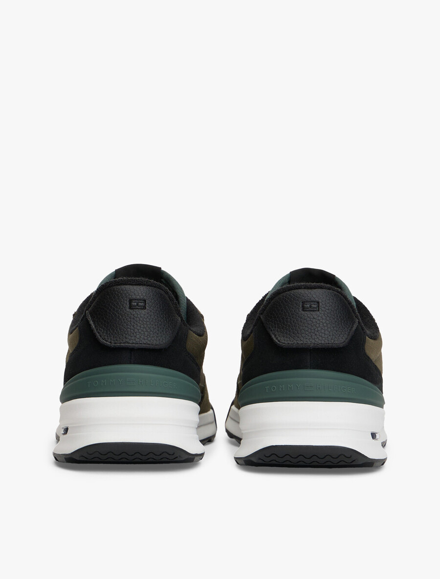 scarpe da ginnastica retrò in suede misto