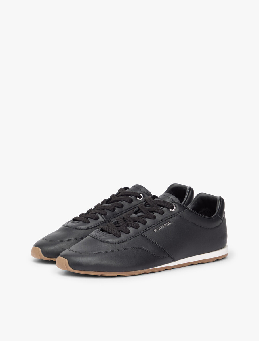 scarpe da ginnastica in pelle con logo a basso profilo