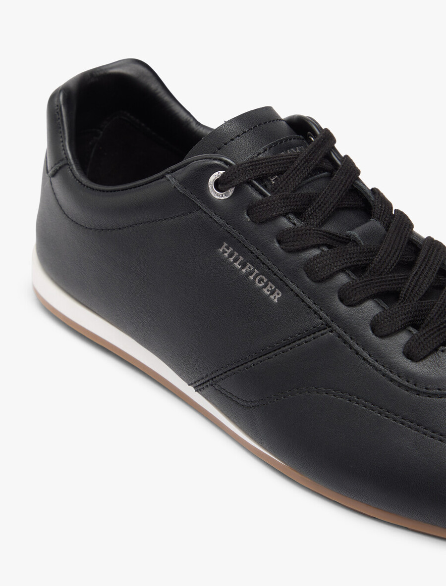 scarpe da ginnastica in pelle con logo a basso profilo