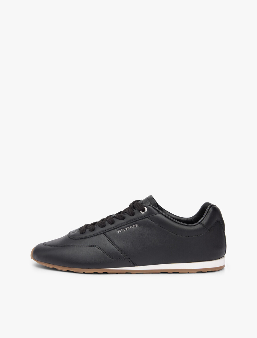 scarpe da ginnastica in pelle con logo a basso profilo
