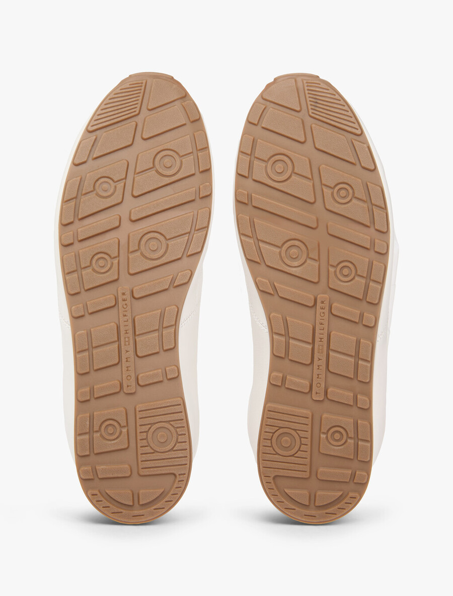 scarpe da ginnastica in pelle con logo a basso profilo