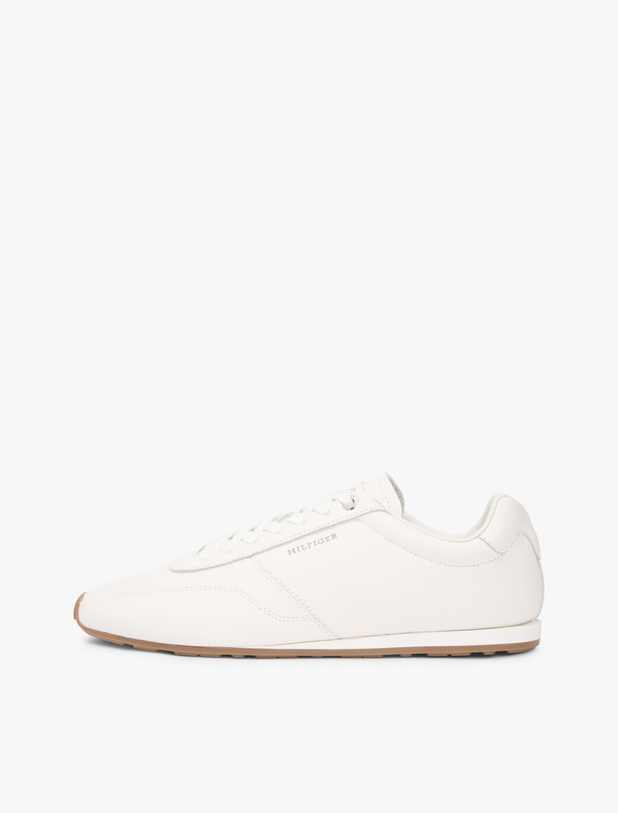 scarpe da ginnastica in pelle con logo a basso profilo