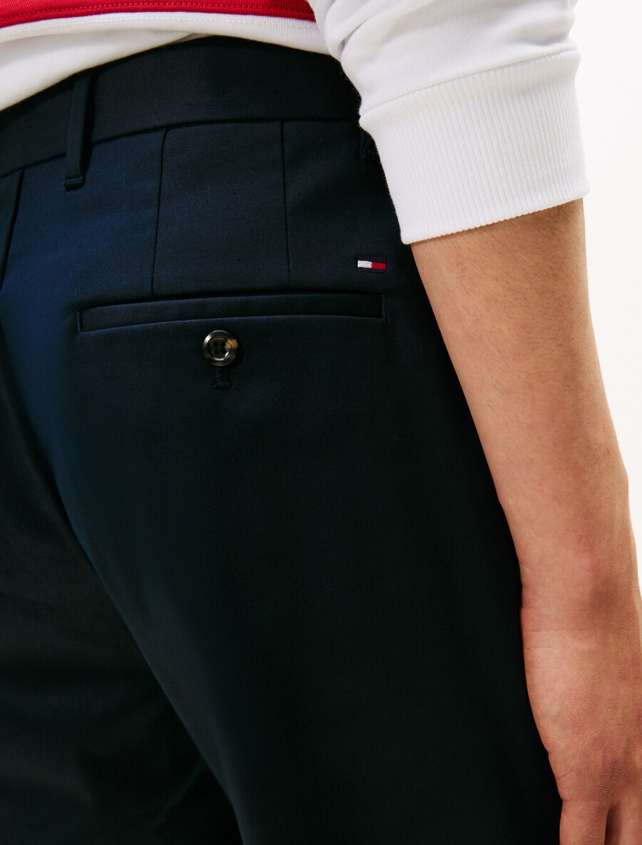 chino in raso di cotone mercerizzato