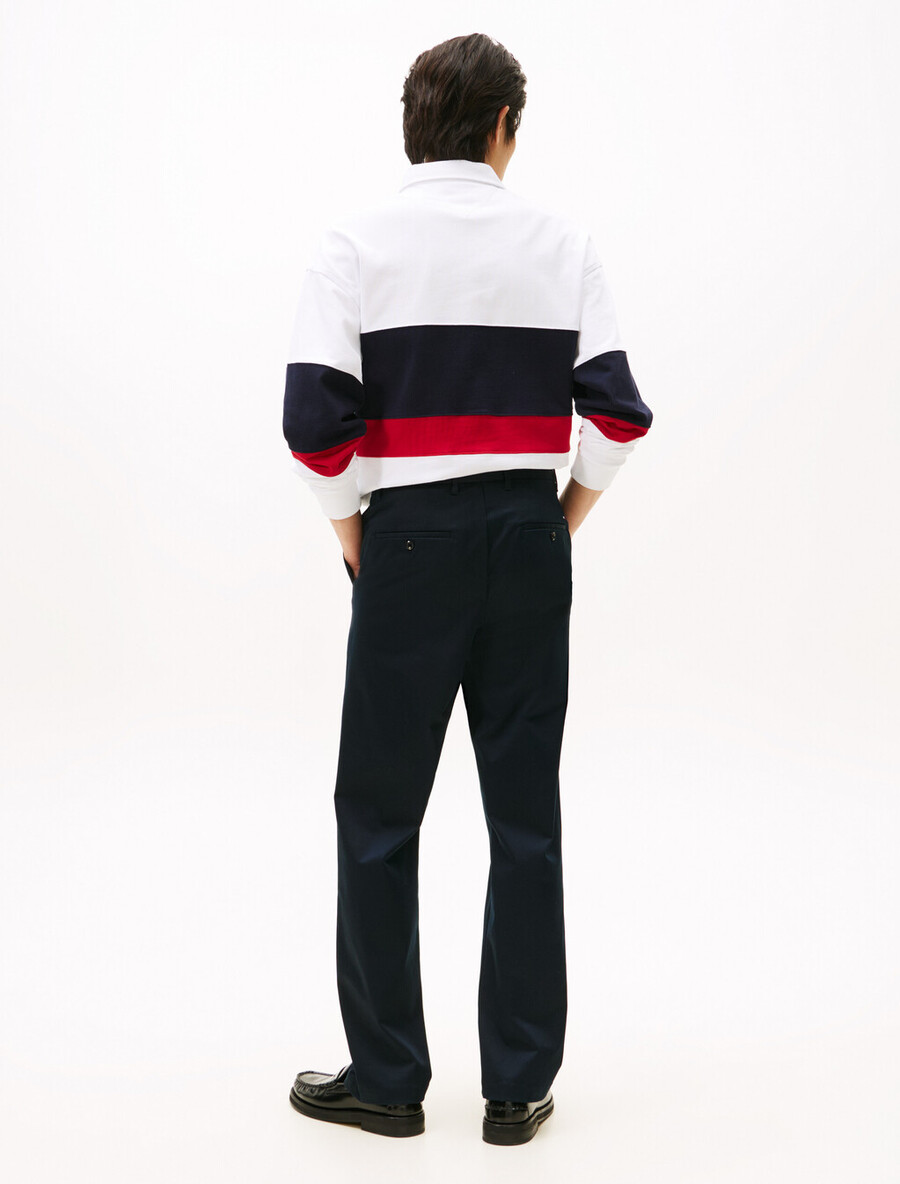 chino in raso di cotone mercerizzato