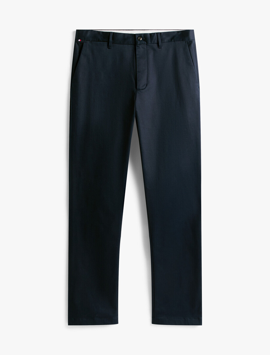 chino in raso di cotone mercerizzato