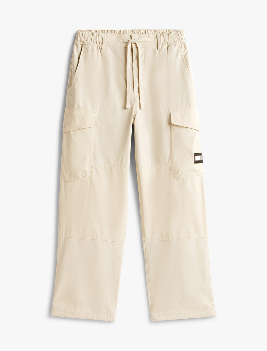 pantaloni cargo multiuso in tessuto misto
