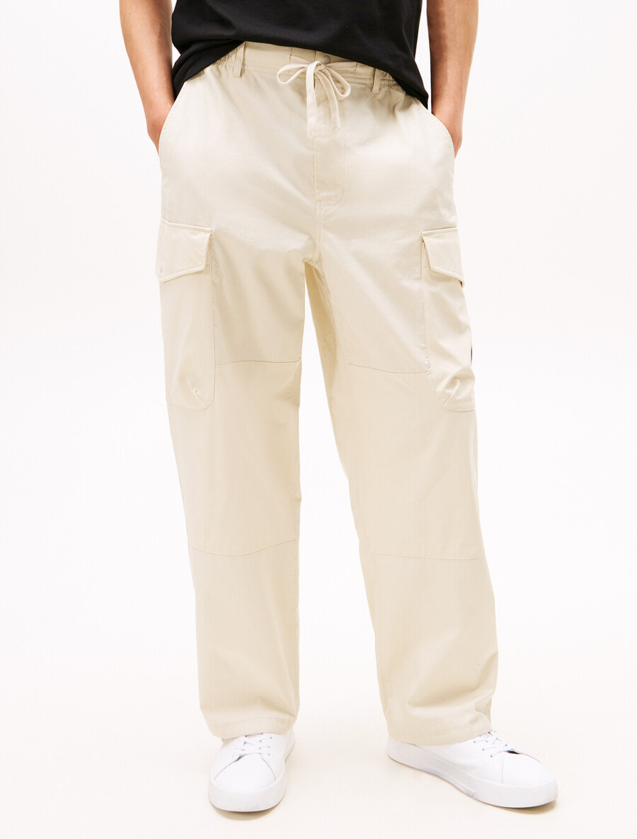 pantaloni cargo multiuso in tessuto misto