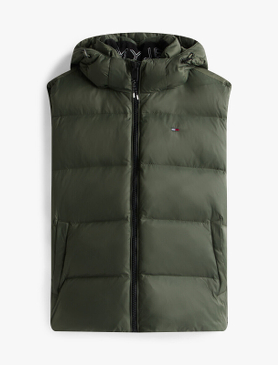 gilet con cappuccio e cerniera