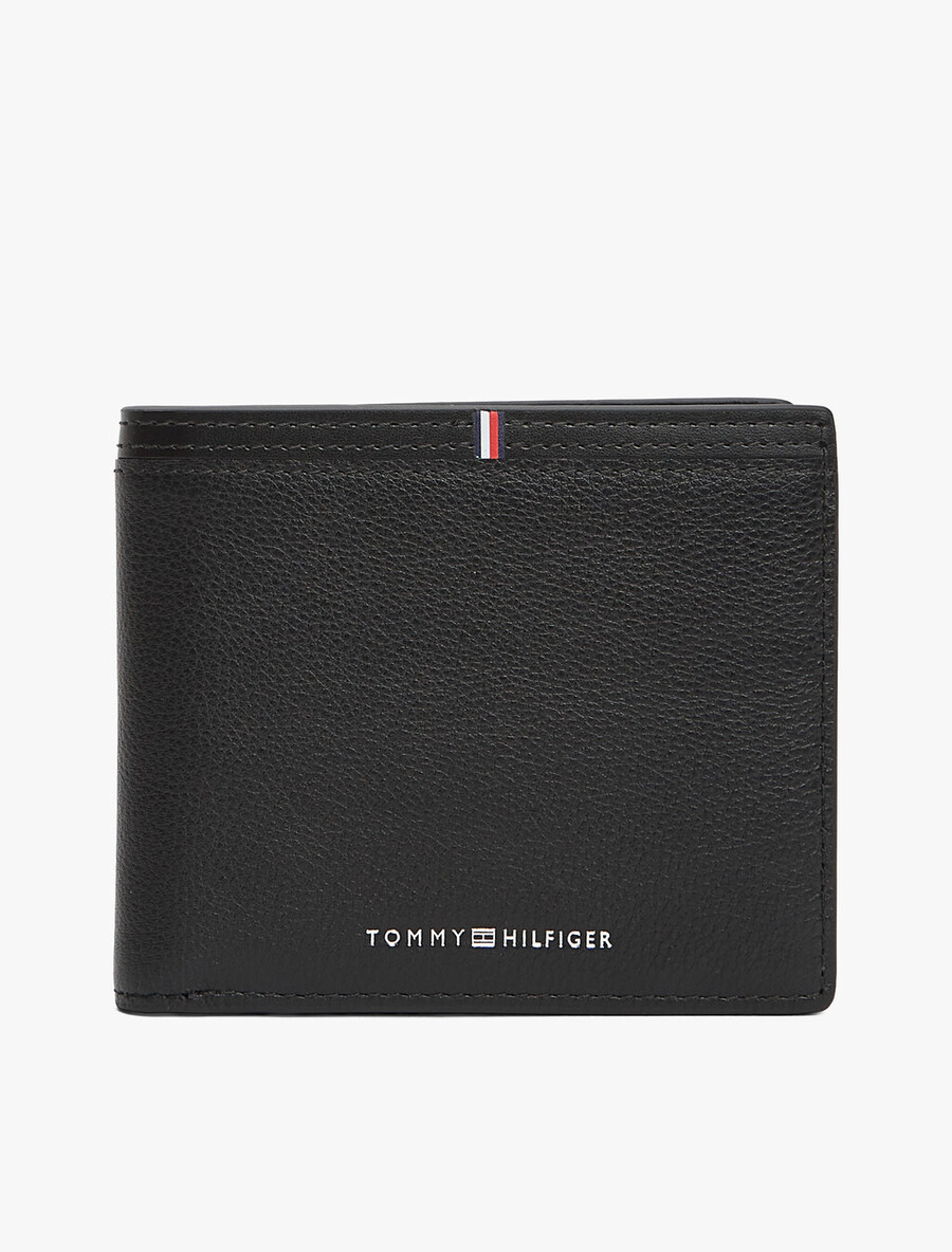 portafoglio bifold in pelle con logo aziendale
